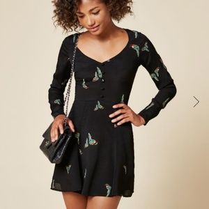 Reformation Emmy printed mini dress sz 0